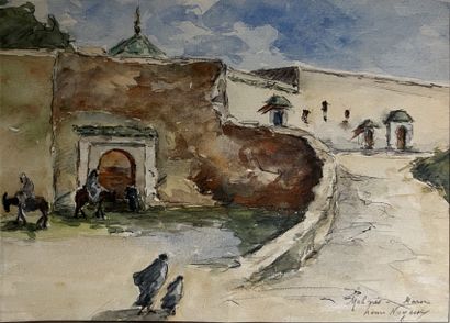 Henri NOYEUX (1871- ?) : PORTE A MEKNES....