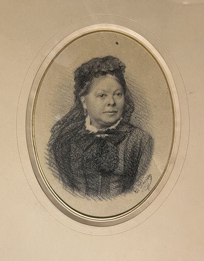 E. FAVIER***: PRESUMED PORTRAIT OF ANNE AUGE...