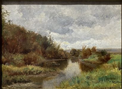 Henry LOUYOT (19th-20th century) : AUTUMN...