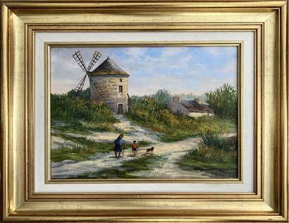 Raymond QUENCE (né en 1932) : MOULIN A SAINT-MALO....