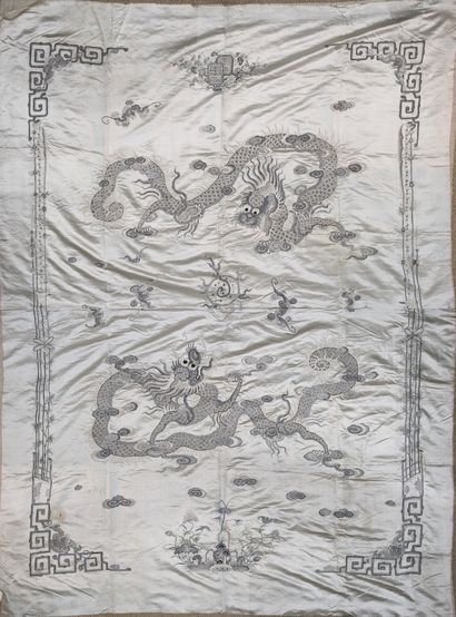China, 20th century. Rectangular piece in...