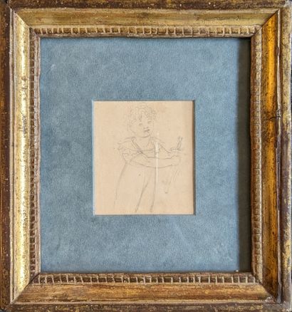 Ecole FRANCAISE du XIXe siècle : JEUNE GARCON...