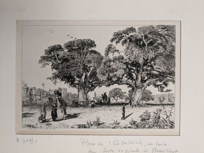 Prosper MARILHAT (1811-1847) : PLACE DE L'ESBEKIEH,...