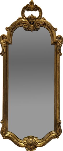 Gilded composition mirror decorated with...