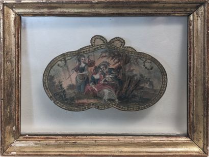 Ecole FRANCAISE du XVIIIe siècle : SCENE...