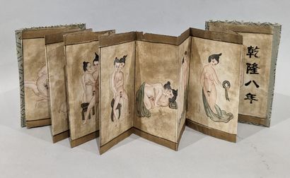 Small album of twelve gouaches, eleven of...