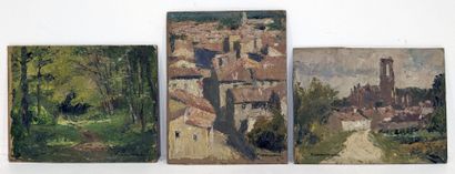 Pierre LADUREAU (1882-1975) : FORET DE FONTAINEBLEAU...
