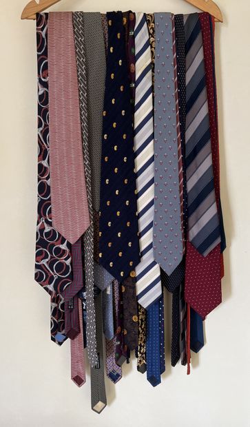 Lot of silk ties, including Cerruti, Céline,...