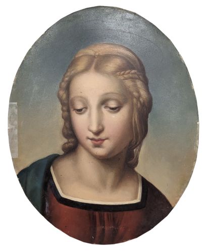 Ecole du XIXe siècle, dans le goût des Préraphaélites...