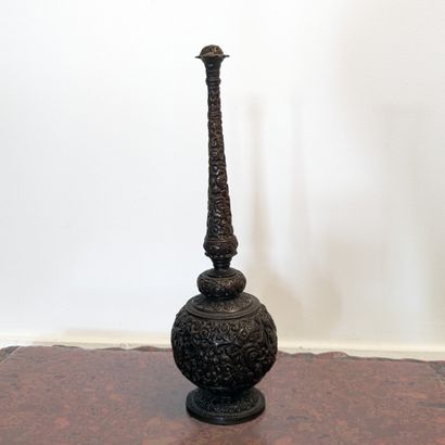 Bronze aspersorium flask, decorated with...