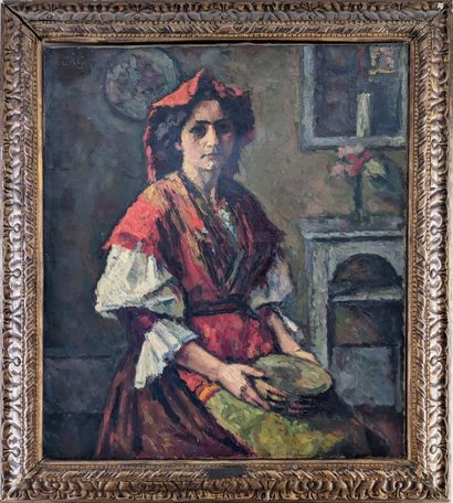 Charles GUERIN (1875-1939) : ARLESIENNE DANS...