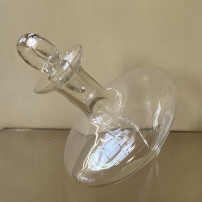 Cenedese Venice engraved glass decanter in...
