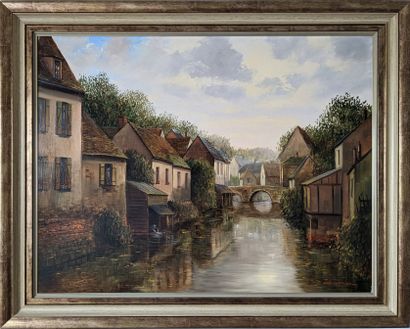 Raymond QUENCE (né en 1932) : CANAL BORDE...