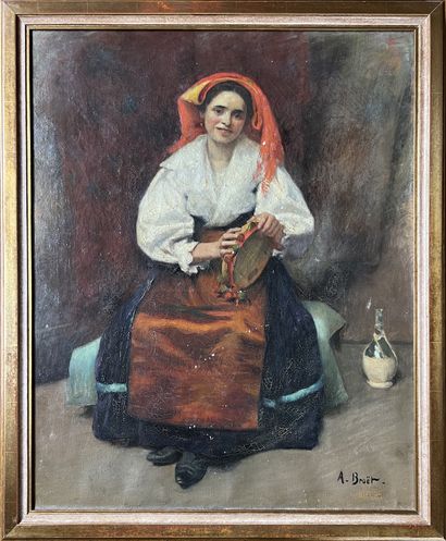 Adolphe-Félix BROET (1873-1942) : FEMME AU...