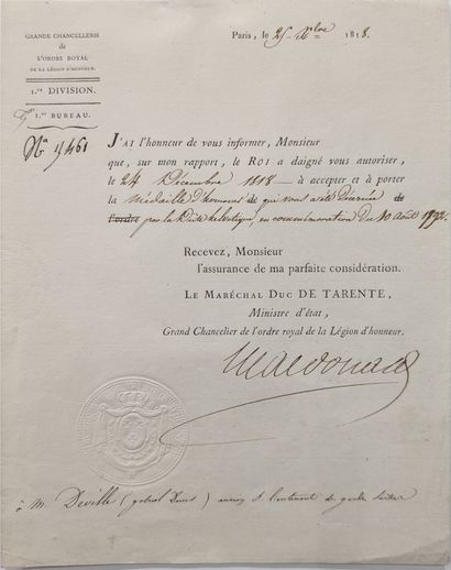 SUISSE. Médaille d'honneur des gardes suisses...