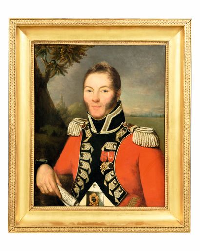 Ecole FRANCAISE vers 1820 : PORTRAIT DE GABRIEL...