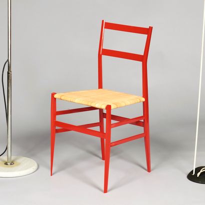 Gio PONTI (1891-1979). Chaise modèle Superleggera,...