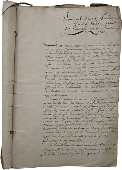 Ensemble de trois souvenirs personnels sur...