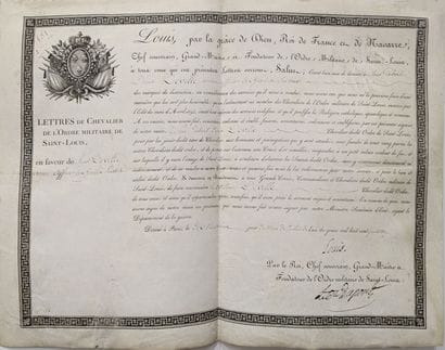 FRANCE. ORDRE MILITAIRE DE SAINT-LOUIS. Deux...
