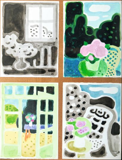 Guy CHARON (1927-2021) : BOUQUET DANS UN...