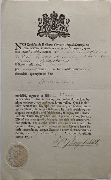 Ensemble de vingt-deux passeports utilisés...
