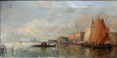 François MAURY (1861-1933) : VUE DE VENISE....