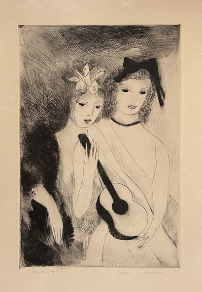 Marie LAURENCIN (1883-1956) : JEUNES FILLES...