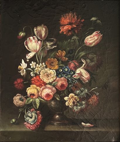 Ecole ITALIENNE du XIXe siècle : VASE DE...