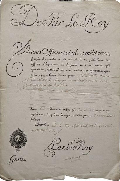Ensemble de vingt-deux passeports utilisés...