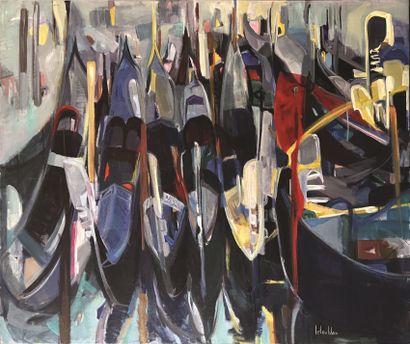 Martine LETOUBLON (XXe-XXIe siècle) : VENISE....