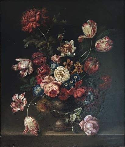 Ecole ITALIENNE du XIXe siècle : VASE DE...