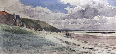 Francis GARAT (1853-?) : BORD DE MER. Quatre...