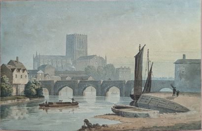 19th century ENGLISH SCHOOL: VIEW OF WINCHESTER...