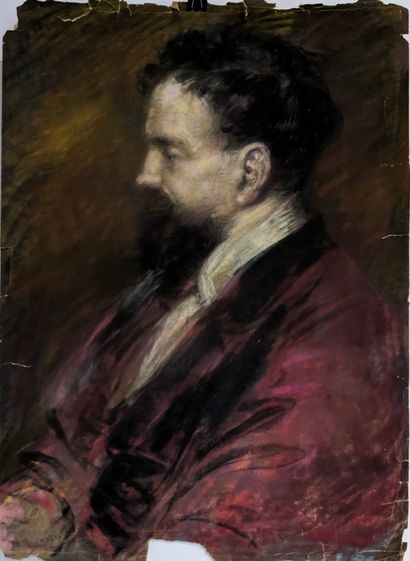 FRENCH SCHOOL circa 1900: PORTRAIT OF A MAN...