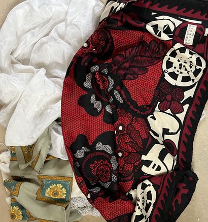 Christian LACROIX. Silk square with printed...