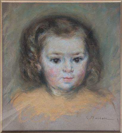 C. MUSSON***: PORTRAIT OF A BLOND GIRL -...
