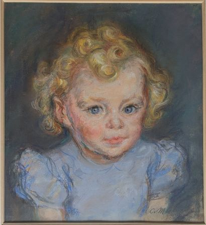 C. MUSSON***: PORTRAIT OF A BLOND GIRL -...