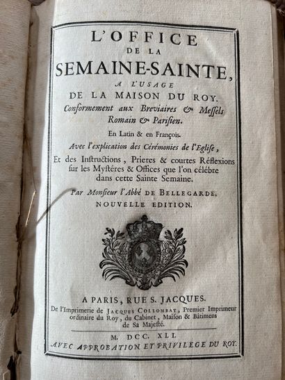 L'Office de la Semaine Sainte, à l'usage...