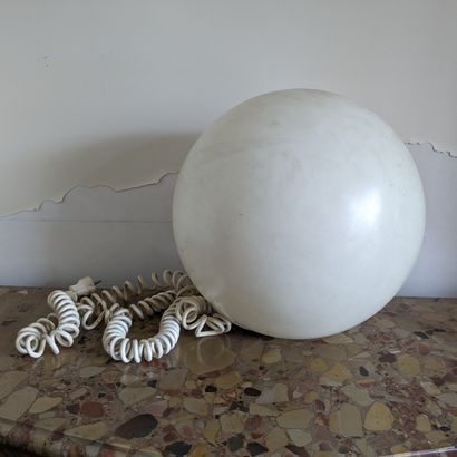Work from the 1970s. Floor lamp, white perspex...