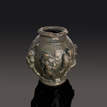 Small bronze vase replica of a balsamaire...