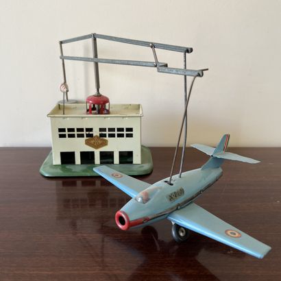 Model X2000 airplane carousel in painted...