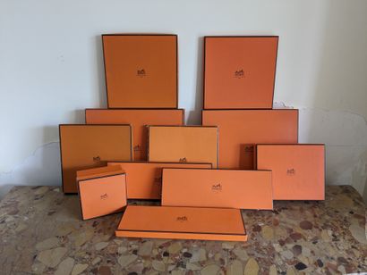 Set of HERMES Paris boxes in various siz...