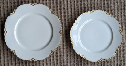 Manufacture Haviland. Part of a white porcelain...