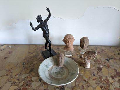 In the Antique style: dancing faun, three...
