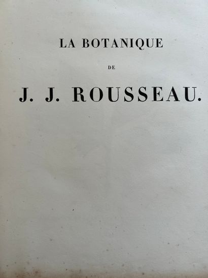ROUSSEAU (Jean-Jacques). Recueil de plantes...