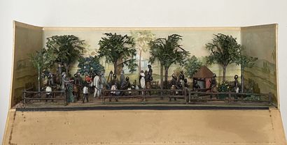 C.B.G. MIGNOT. Southerners and slaves. Diorama...