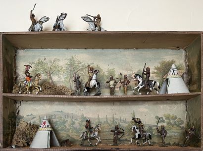 C.B.G. MIGNOT. Indian fight. Two-register...