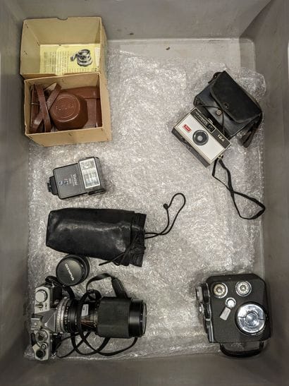 Modern camera handles.