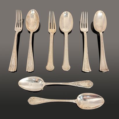 Set of three children's flatware spoons in...