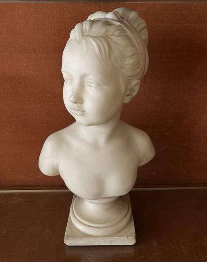 After Houdon. La Petite Brongniart. Sculpted...